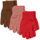 Konges Slojd kinnaste 3-pakk FILLA- ROSE/PECAN/SCARLET