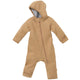 Disana Zip-Overall vanutatud meriinovillast kombe, caramel