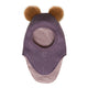HUTTEliHUT Big Bear vanutatud villast tuukrimüts, alpaka tuttidega, Purple Sage