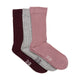 Minymo bambuse ja villa sokid 3 pakk, burnished lilac