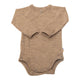 Joha Special Edition, meriinovillane pika varrukaga hõlmikbody, beige