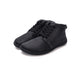 Stitch & Walk õhukese fliisvoodriga nahast saapad, black