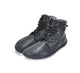 Stitch & Walk fliisvoodriga nahast poolsaapad, black