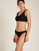 Boody aluspüksid G-string, must