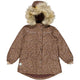 Wheat talveparka, Jacket Mathilde Tech, eggplant flowers