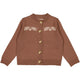 Wheat kootud kardigan Acorn, vintage rose