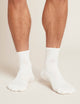 Boody Men's Quarter Crew Sports Sock- White