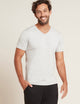 Boody V-Neck T-Shirt, lt grey marl
