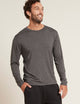 Boody Long Sleeve Crew Neck T-Shirt, dark marl
