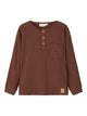 Lil Atelier orgaanilisest puuvillast pluus, chestnut