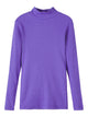 Name It NAKAL orgaanilisest puuvillast kõrge kaelusega sviiter, purple corallites