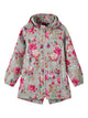 Name It Alfa FLORAL softshell pikem jope tüdrukutele, forest fog