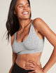 Boody rinnahoidja Padded Shaper Crop Bra, light grey marl