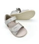 EF barefoot nahast sandaalid, silver