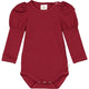 Müsli Cozy Me puff l/s body, cabernet