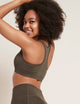 Boody spordirinnahoidja Raceback Sports Bra, dark olive