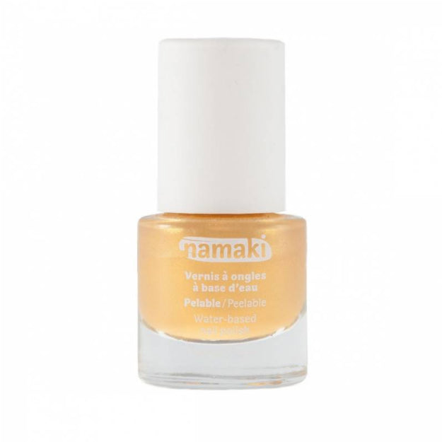 NAMAKI veebaasil mahakooritav küünelakk lastele, toon Gold 7,5 ml