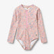 Wheat Margot pikkade varrukatega ujumistrikoo, pink heart flowers