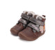 D.D.Step nahast barefoot-saapad, chocolate/liblikas 070