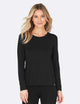 Boody Long Sleeve Round Neck T-Shirt, black