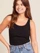 Boody Women's Ribbed Tank Top, black