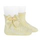 Condor pitsilised puuvillased sokid, lipsuga, Butter