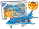 Lean Toys Puldiga juhitav lennuk- Sinine