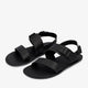 GROUNDIES® Kos Black, naiste barefoot sandaalid