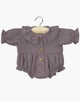 Minikane®Leonore musliinist romper, grape