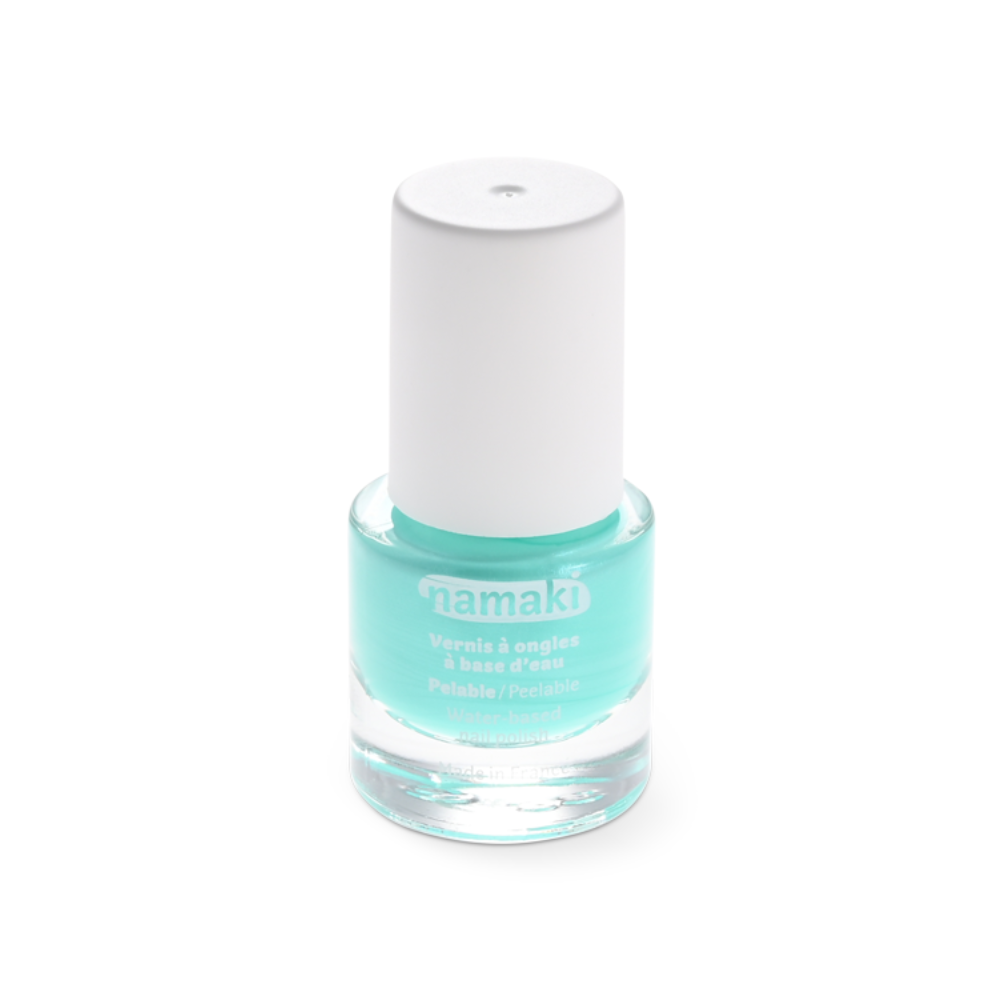 NAMAKI veebaasil mahakooritav küünelakk lastele, toon GREEN WATER 7,5 ml