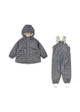 Konges Slojd Rainy Palme, vihmakomplekt sooja voodriga, laurel blue check
