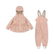 Konges Slojd Rainy Palme, vihmakomplekt sooja voodriga, coeur rouge