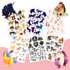 Papierdrachen ajutine tattoo, Hobused