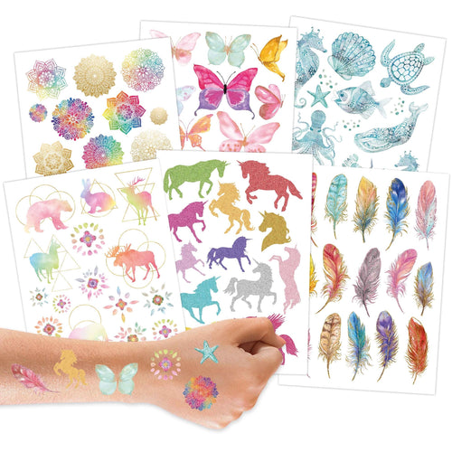 Papierdrachen ajutine metallik tattoo, Horses and Mandalas