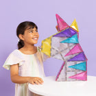 Connetix Glitter Unicorn Pack 56 pc, sädelevad magnetklotsid ✨