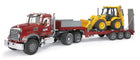 Bruder MACK Granite madalhaagis ja JCB 4CX