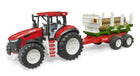 Bruder ROADMAX traktor koos metsaveohaagise ja 3 puutüvega