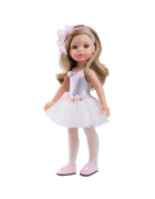 Paola Reina Las Amigas 32cm nuku kleit, Ballerina White and Silver