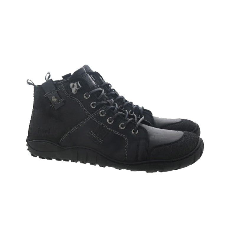 KoelMen Pax villase voodriga nahast talvesaapad, black