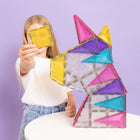 Connetix Glitter Unicorn Pack 56 pc, sädelevad magnetklotsid ✨