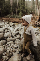 Silly Silas Teddy traksidega retro soojad retuusid, acorn brown