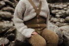 Silly Silas Teddy traksidega retro soojad retuusid, acorn brown