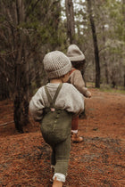 Silly Silas Teddy traksidega retro soojad retuusid, olive