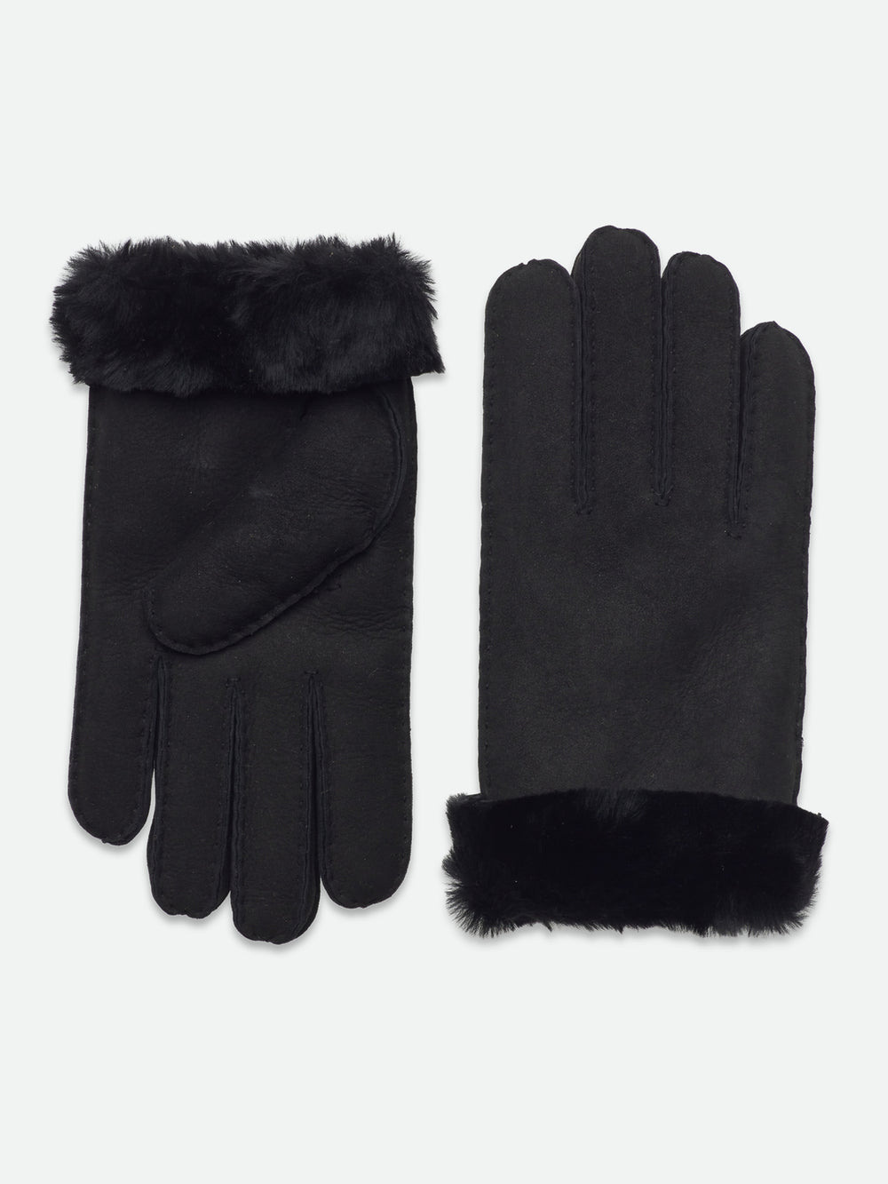 Rosemunde Sydney Shearling sõrmkindad, black