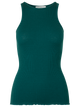 Rosemunde siidist särgik pitsita, Dark teal