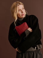 Rosemunde Remi medium clutch, cranberry black oxid