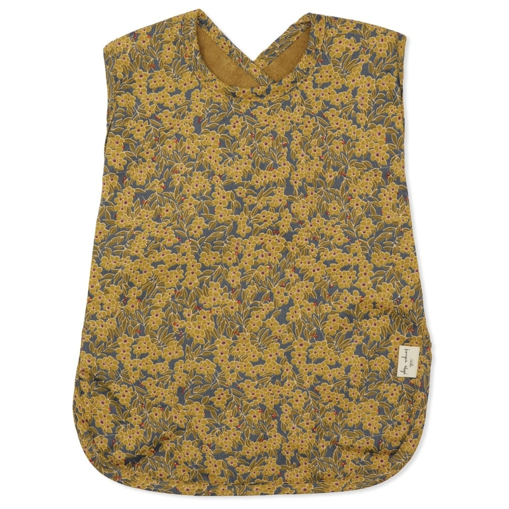 Konges Sløjd Comea big bib - Winter Leaves Mustard