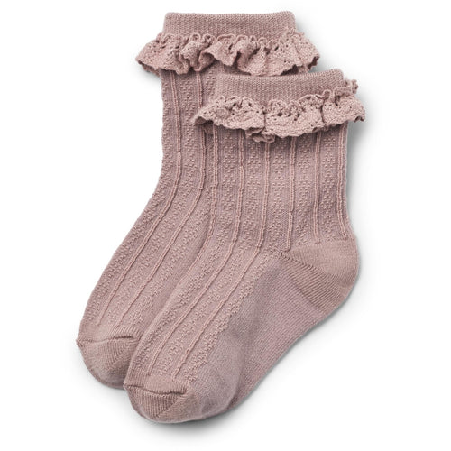 Wheat satsiga villased sokid, dry rose