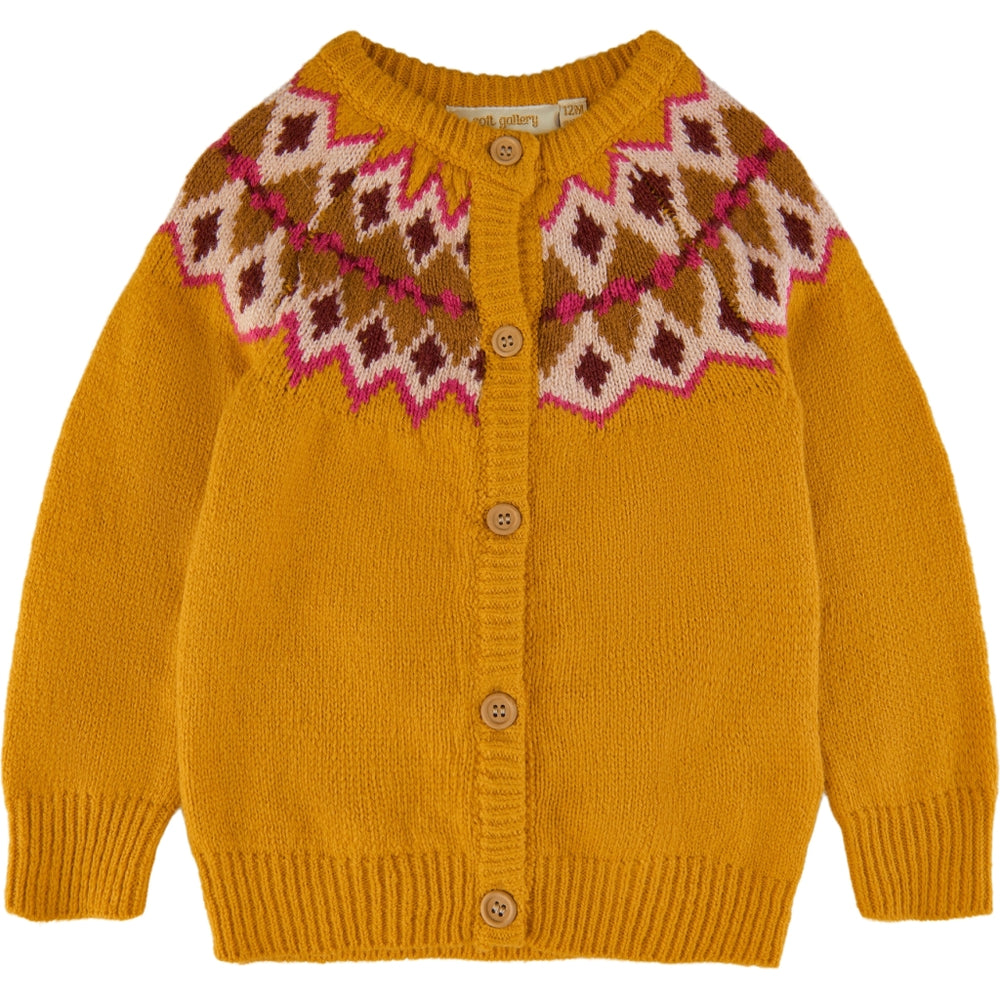 Soft Gallery Mira Knit Cardigan baby, Old Gold