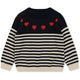 Konges Sløjd Heart meriinovillane kampsun, Stripe